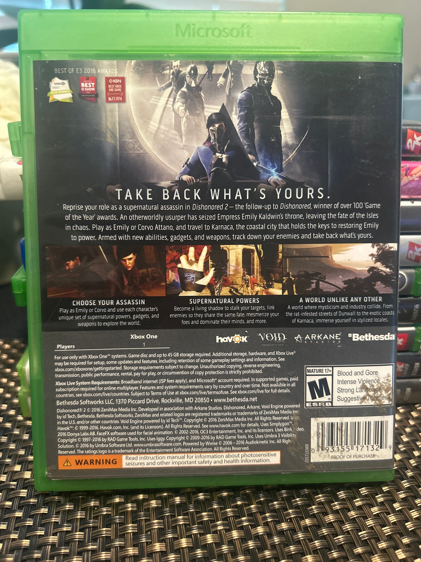 Dishonored 2 (Xbox one)
