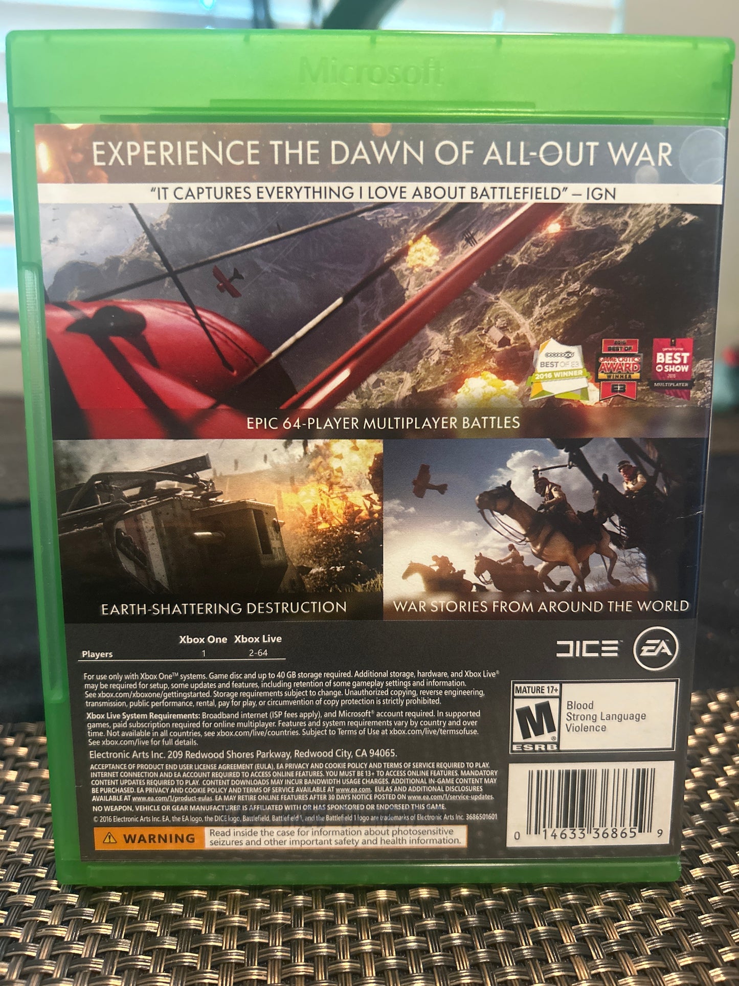Battlefield 1 (Xbox one)