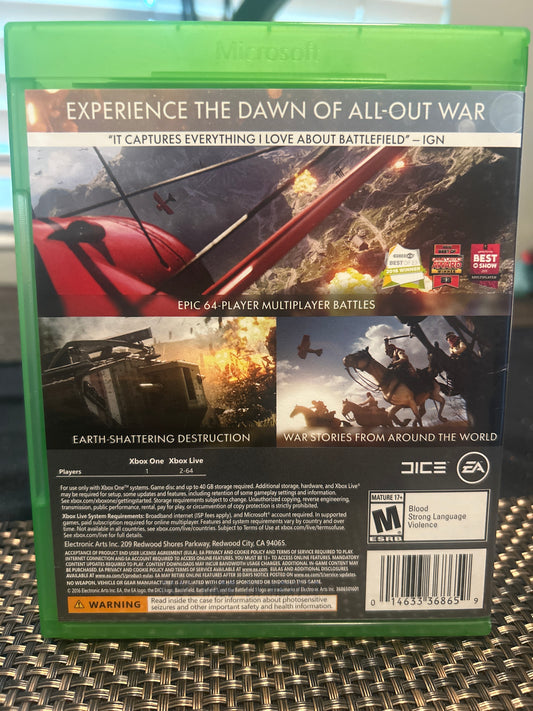 Battlefield 1 (Xbox one)