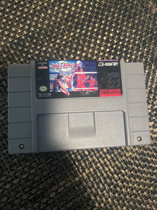 Dig & spike volleyball            (Super Nintendo)